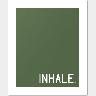 Green Inhale Posters and Art